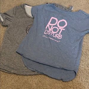 2 for 6 PJ shirts 1 M 1 XS